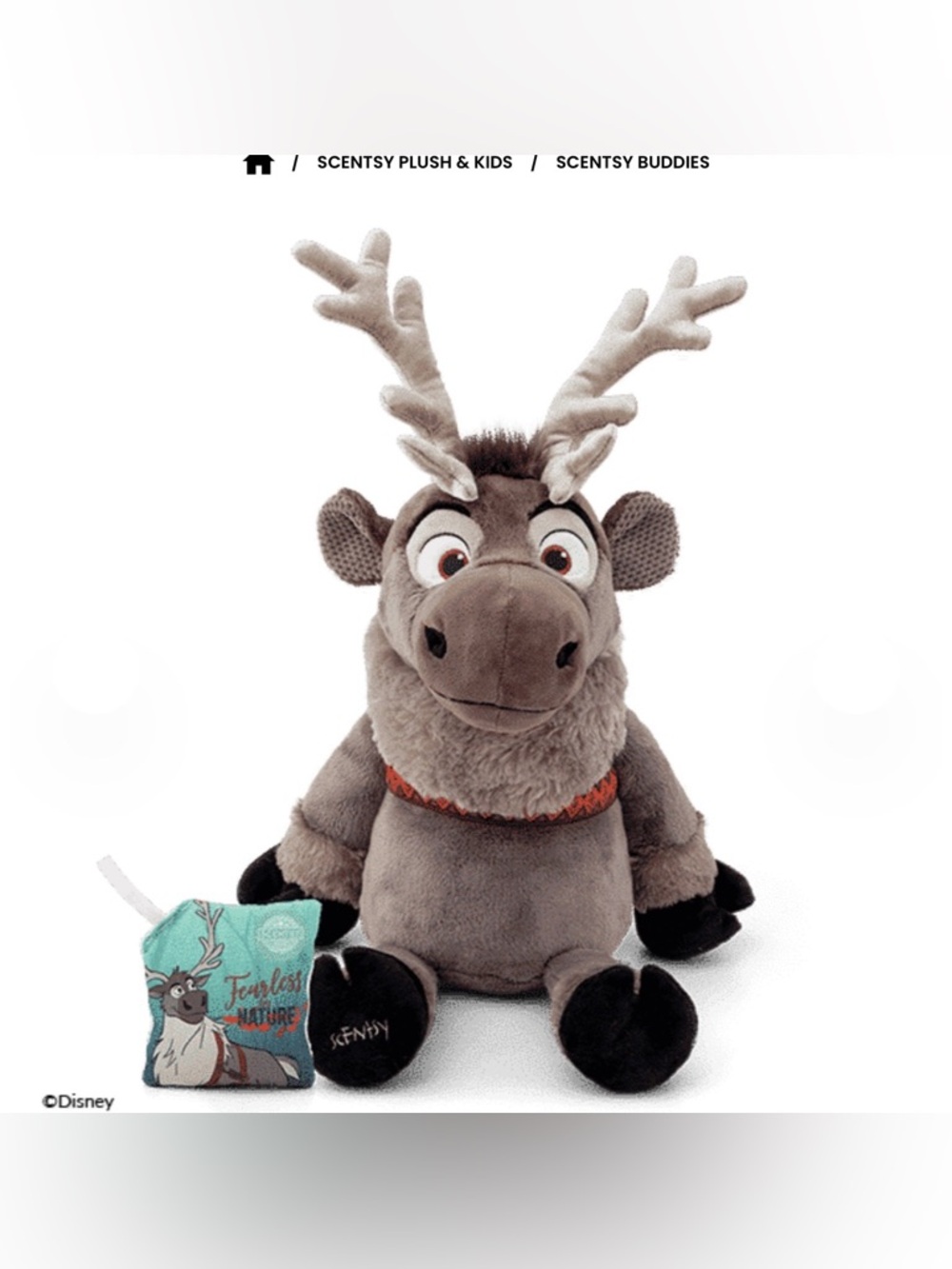 Disney Sven Plush Reindeer - Gray, Brown & Cream
